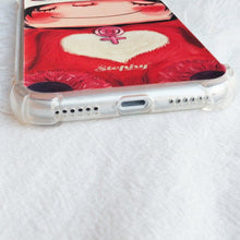 Load image into Gallery viewer, StephyDesignHK- Red raccoon Back Strap / Crossbody Lanyard Anti-collision Airbag Phone Case for iPhone 15/14/13/12
