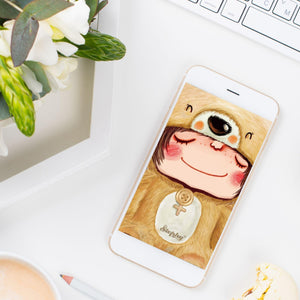 "Cute STEPHY - Teddy bear" Free iPhone wallpaper download