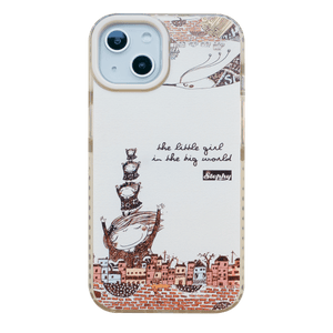 StephyDesignHK 與你遨遊 奶茶色雙層雙色透明手機殼 iPhone 11/11 Pro/11 Pro Max 【客製化】