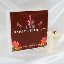 Load image into Gallery viewer, StephyDesignHK October Tourmaline birthday stone scarf and scarf ring gift set
