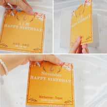 將圖片載入圖庫檢視器 StephyDesignHK 11月生日專屬誕生月絲巾禮盒-生日鑽絲巾扣+ 絲巾禮盒套裝
