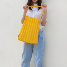 Load image into Gallery viewer, StephyDesignHK Candy Yellow Lively Folding Bag/Ruffled Bag/Folding Bag
