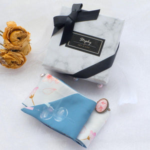 StephyDesignHK Sakura Twilly Scarf with Scarf Ring Gift Box / Neck Tie Scarf /Handbag Scarf