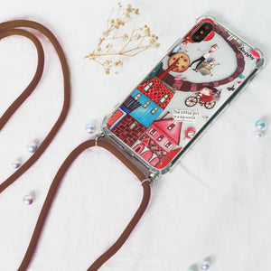 StephyDesignHK Lanyard Crossbody Strap Anti-collision Airbag Phone Case iPhone 11/11 Pro/11 Pro Max [Customized]