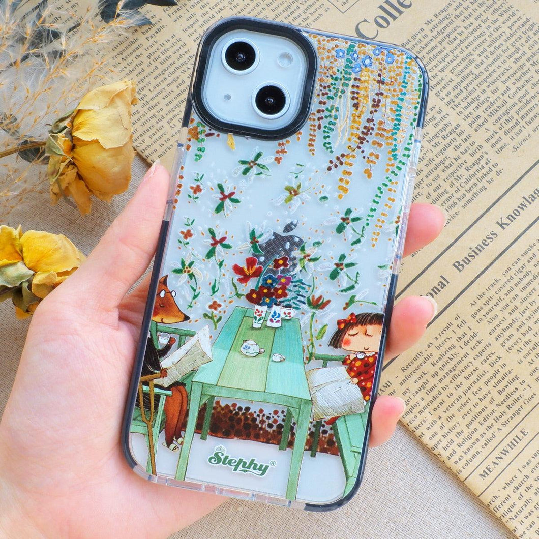 StephyDesignHK 午後悠閒 掛繩背帶雙層包膠手機殼iPhone 11/11 Pro/11 Pro Max 【客製化】