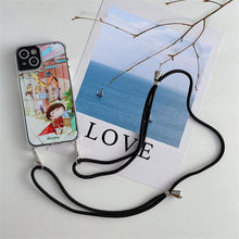 Load image into Gallery viewer, StephyDesignHK Lanyard Strap Double-layer Rubberized Transparent Phone Case for iPhone 11/11 Pro/11 Pro Max  [Customized ]
