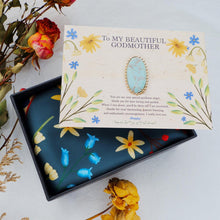 Load image into Gallery viewer, StephyDesignHK 【Viola】♥ To My  Beautiful Godmother ♥ Mother&#39;s Day Silk Scarf Gift Box
