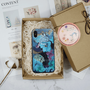 StephyDesignHK forest bunny tempered glass phone case for iPhone X/XsMax/XS/XR