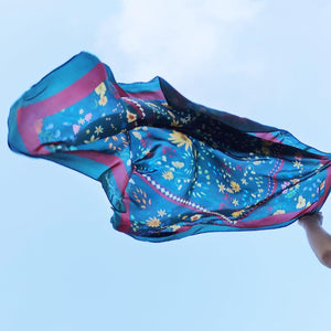 StephyDesignHK 【Viola】♥ To My  Beautiful Godmother ♥ Mother's Day Silk Scarf Gift Box