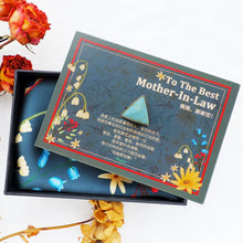 Load image into Gallery viewer, StephyDesignHK 【Viola】 ♥To The Best Mother-in-law♥【Mother&#39;s Day Gift】Silk Scarf Gift Box
