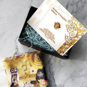 StephyDesignHK 【Eternal Life Tree】♥Mother and Daughter♥ Mother's Day Gift Silk Scarf Gift Box