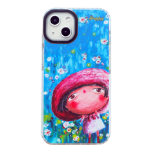 Load image into Gallery viewer, StephyDesignHK &quot;Summer&quot; Dural -color Transparent Phone Case for iPhone 14/13/12 【Customized】
