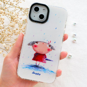 StephyDesignHK 春雨如絲 雙層雙色透明手機殼 iPhone全系列 【客製化】