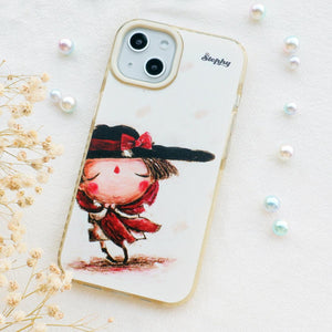 StephyDesignHK 冬日 雙層雙色透明手機殼 iPhone 14/13/12全系列 【客製化】