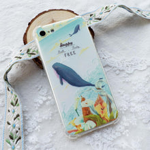 Load image into Gallery viewer, StephyDesignHK Dolphin Lanyard Strap Anti-collision Airbag Phone Case iPhone 11/11 Pro/11 Pro Max【Customized】
