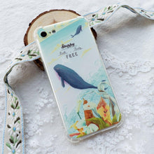 Load image into Gallery viewer, StephyDesignHK Dolphin Lanyard Strap Anti-collision Airbag Phone Case iPhone 15/14/13/12【Customized】
