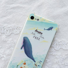 Load image into Gallery viewer, StephyDesignHK Dolphin Lanyard Strap Anti-collision Airbag Phone Case iPhone 15/14/13/12【Customized】
