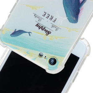StephyDesignHK Dolphin Lanyard Strap Anti-collision Airbag Phone Case iPhone 11/11 Pro/11 Pro Max【Customized】