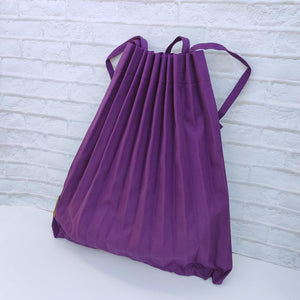 StephyDesignHK Purple Solid Color/Pleated Bag/Wrinkled Bag/Trunk Bag