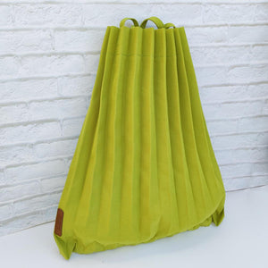 StephyDesignHK Green Brown Crinkled Bag/Folding Bag/Shoulder Handbag