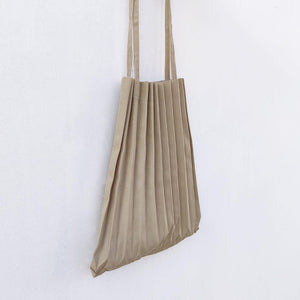 StephyDesignHK Khaki Solid Color/Versatile Tote Bag/Handbag/100% Folding Bag/Shoulder Bag