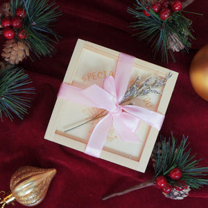 StephyDesignHK 森林花園 聖誕禮盒 特製木盒包裝禮物 / 領巾 / 長絲巾/髮帶