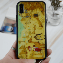 Load image into Gallery viewer, StephyDesignHK &quot;pyramids&#39; Tempered Glass Phone Case for iPhone X/XsMax/XS/XR
