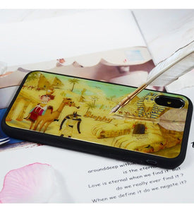 StephyDesignHK "pyramids' Tempered Glass Phone Case for iPhone X/XsMax/XS/XR