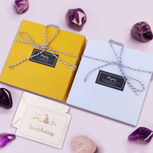 StephyDesignHK October birthday stone silk scarf and silk scarf ring gift set