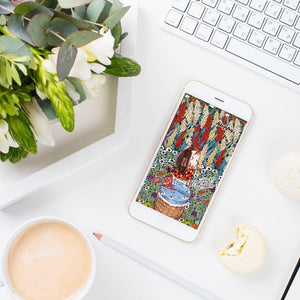 "Cute STEPHY - Flowers " Free iPhone wallpaper download